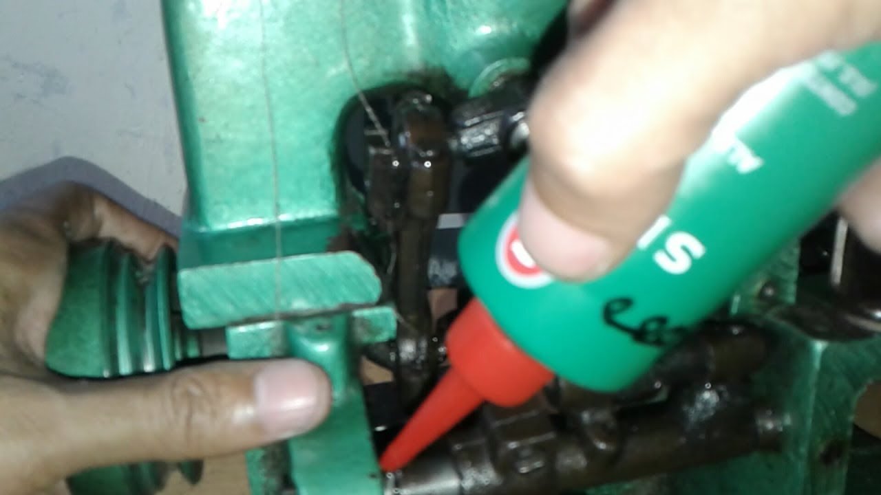 Cara melumasi mesin obras kecil,minyak pelumas mesin obras
