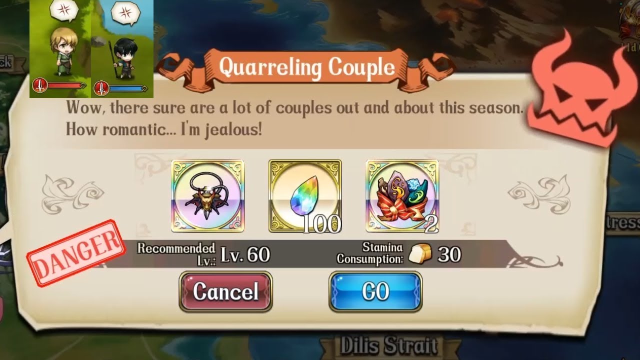 Langrisser M - 'Danger' World Event, Quarreling Couple (Unlocked Chapter 45)