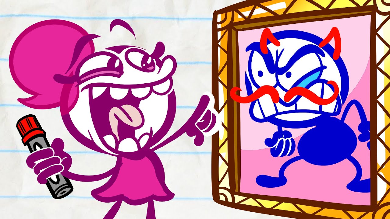 Portrait In Spaz | Pencilmation Cartoons!