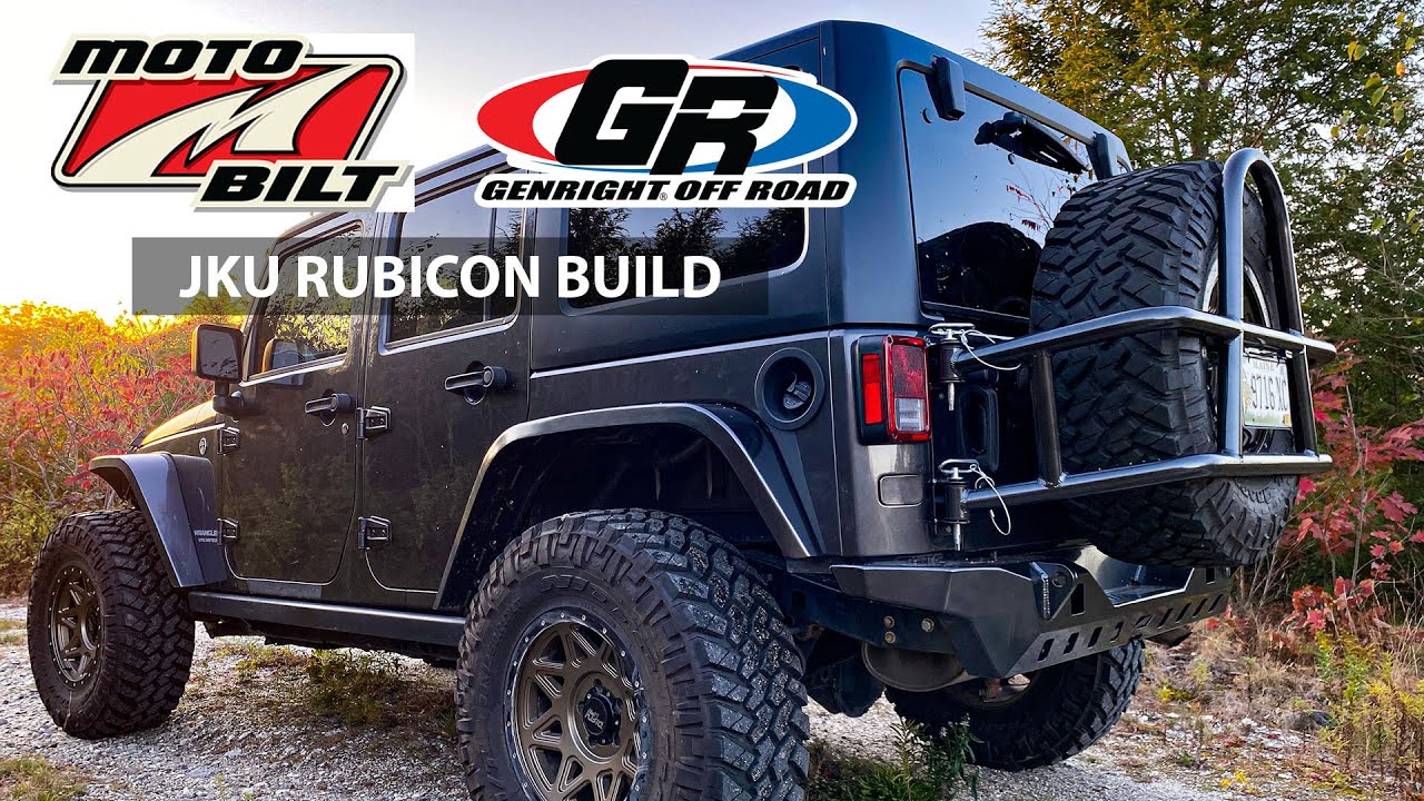 MOTOBILT Rear Bumper & GENRIGHT Tire Carrier | Jeep Rubicon Build Series EP. 2
