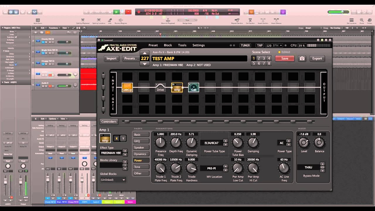Fractal Audio Axe-FX 2 high gain tutorial. FW14. CabLab2. Axe-Edit3