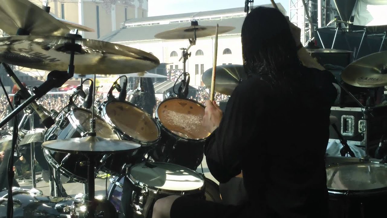 Pearl Artist Daniel Erlandsson/Arch Enemy Drum Cam Tuska 2011 - Bloodstained Cross