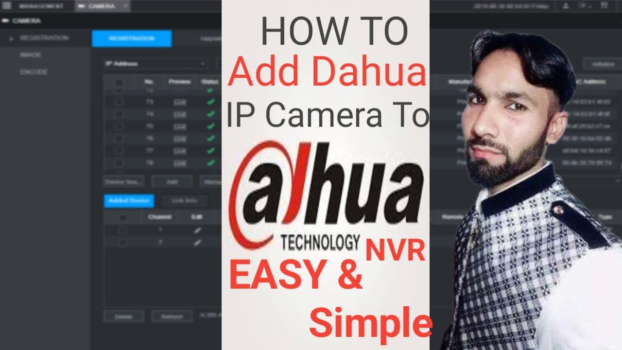 How To Add Dahua Ip Camera In Dahua NVR | Dahua Ip camera Initializtion, TCP IP and password Setting