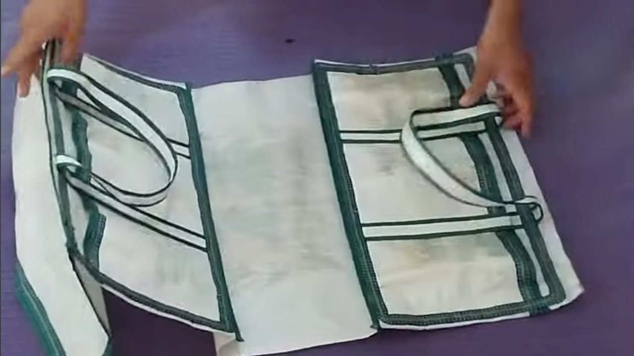 من كيس بلاستيكي الى حقيبة مميزة🌷🌷🌷