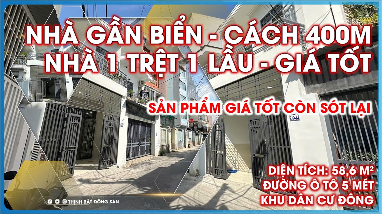 🌟 Chỉ 6,9 tỷ có nhà 2 tầng gần ngay biển đi bộ tắm biển mỗi ngày ( Hàng sót lại trong phân khúc )
