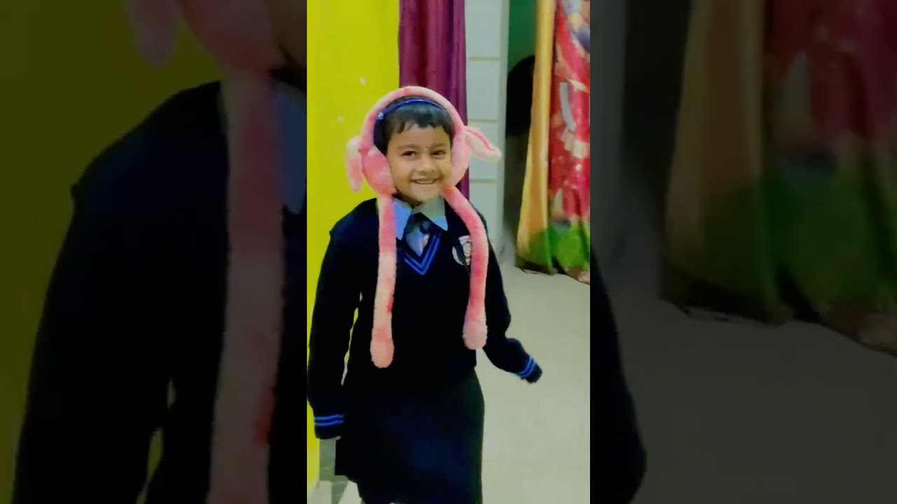 Misty Maa ki first day school 🎒#cutebaby 