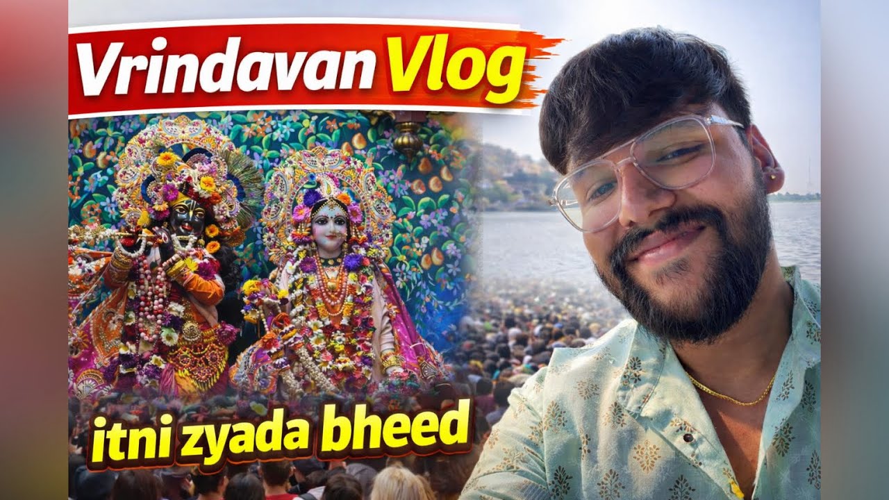 Banke Bihari Mandir Mein Itni Zyada Bheed 😱 | Vrindavan Vlog 