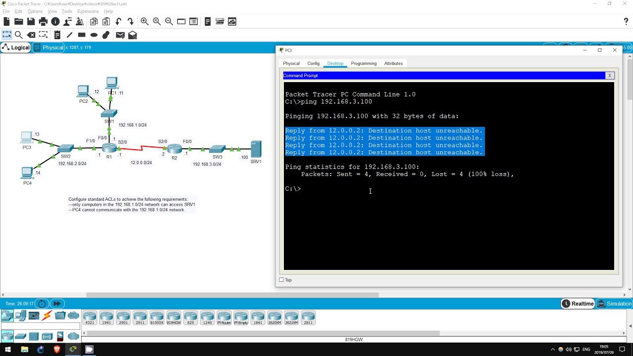 FREE CCNA Lab 029: Standard ACLs (Access Control Lists Part 1)