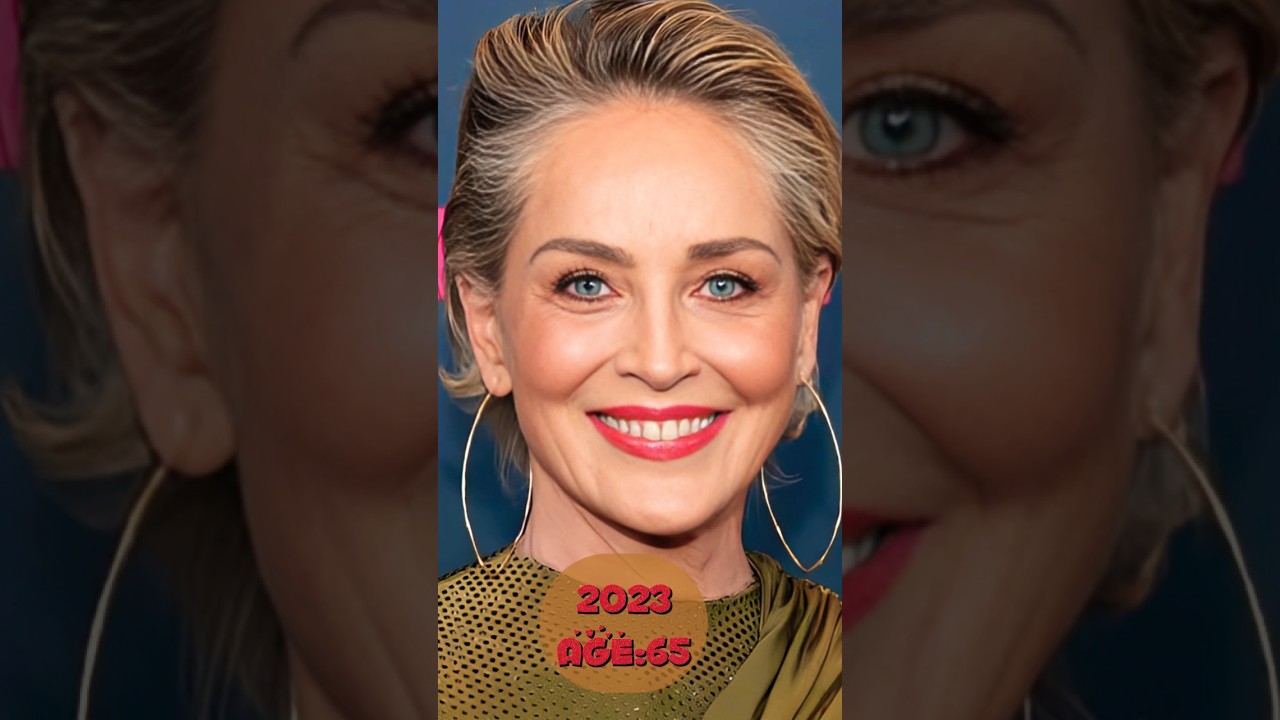 Sharon Stone from childhood to 2023#beforeandafter #hollywood #celebrity #shorts