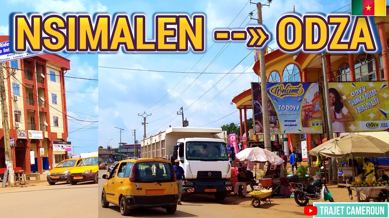 (YAOUNDÉ) Du carrefour NSIMALEN à ODZA - Trajet Cameroun