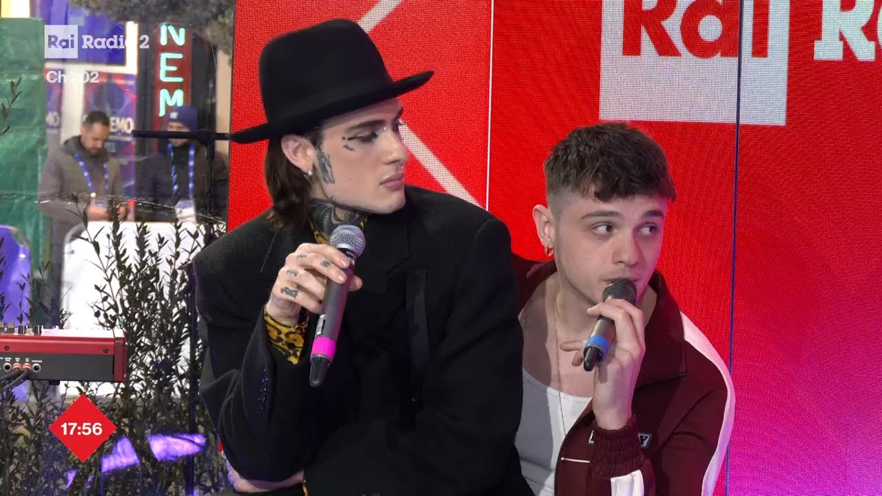 Olly, Lundini e Rosa Chemical - Radio2 Speciale Sanremo con Valerio Lundini - 08/02/2023