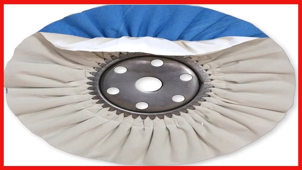 Zephyr AWW 58-8 SS White Blue Super Shine Buffing Wheel