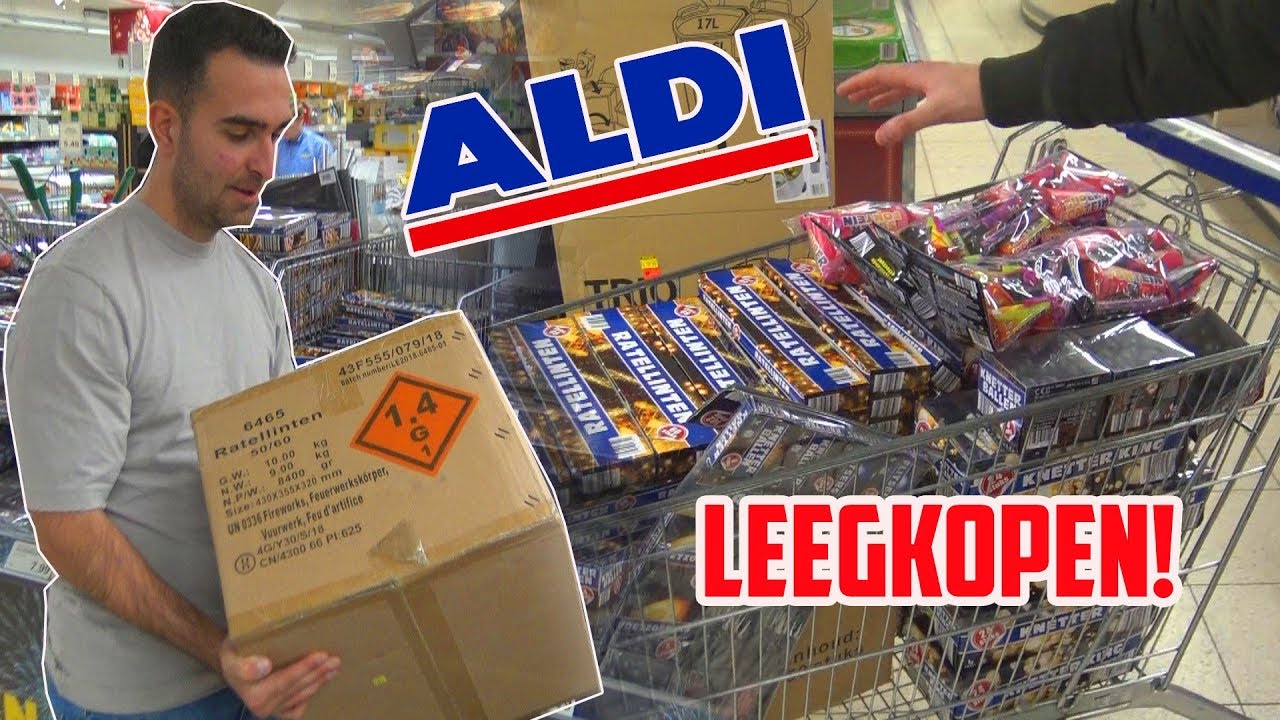 ALDI Vuurwerk LEEGKOPEN! | en AFSTEKEN!