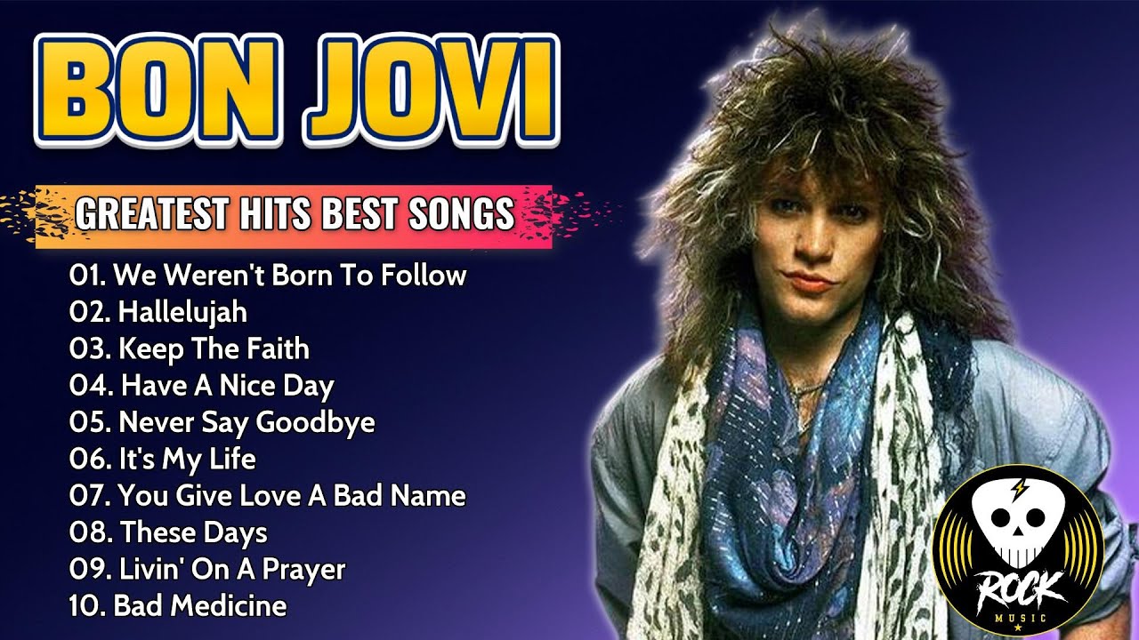 Bon Jovi Greatest Hits Full Album - Relive the Classic Rock Sound of the 80s and 90s