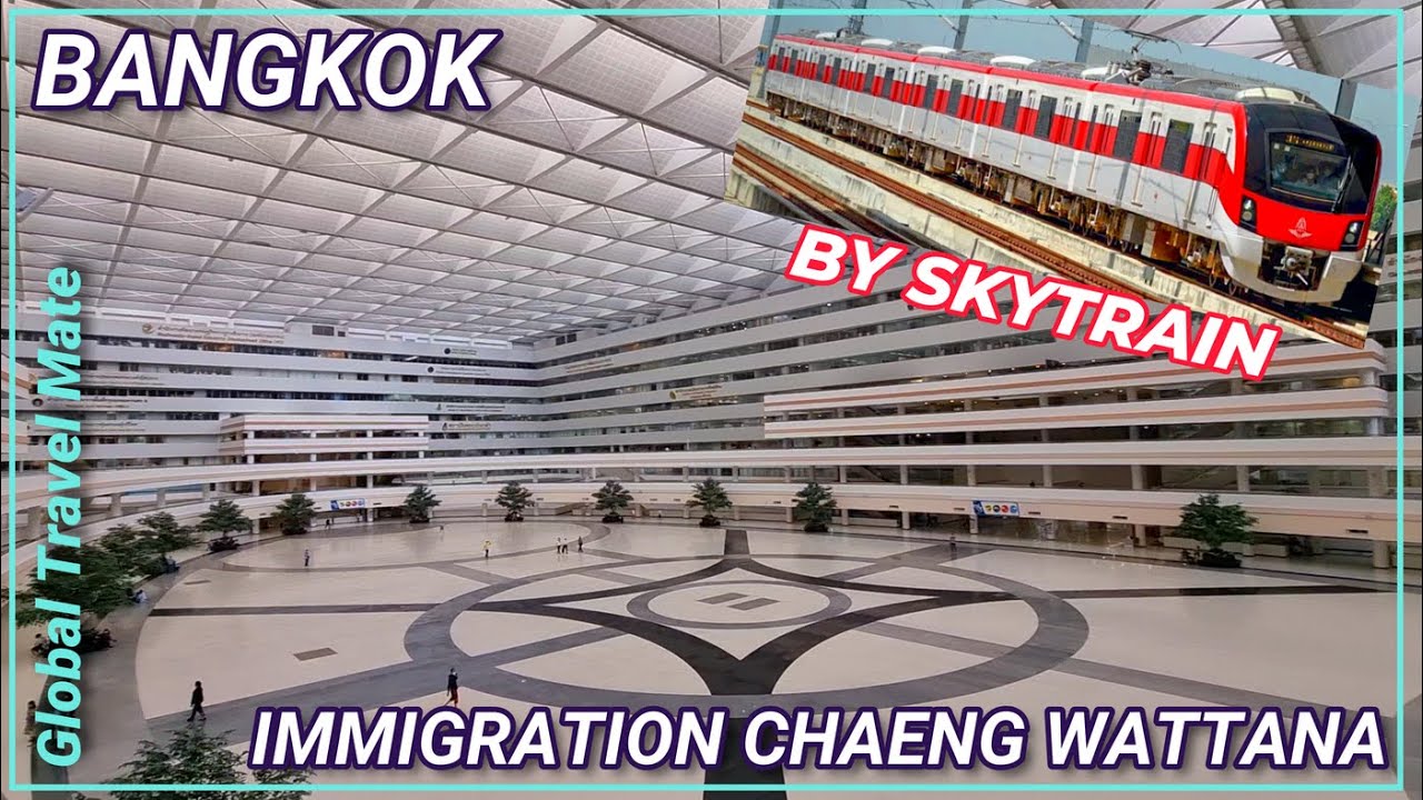 Bangkok NEW Red SRT Train to Immigration Chaeng Wattana 🇹🇭 Thailand
