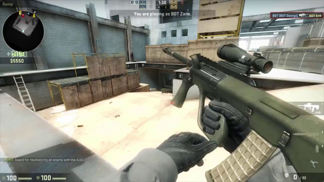 Counter Strike: Global Offensive Gameplay - Vertigo (Expert Bots) || First Videos ||