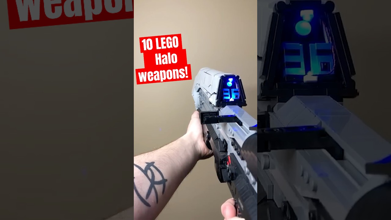 Halo weapons built with LEGO! 
