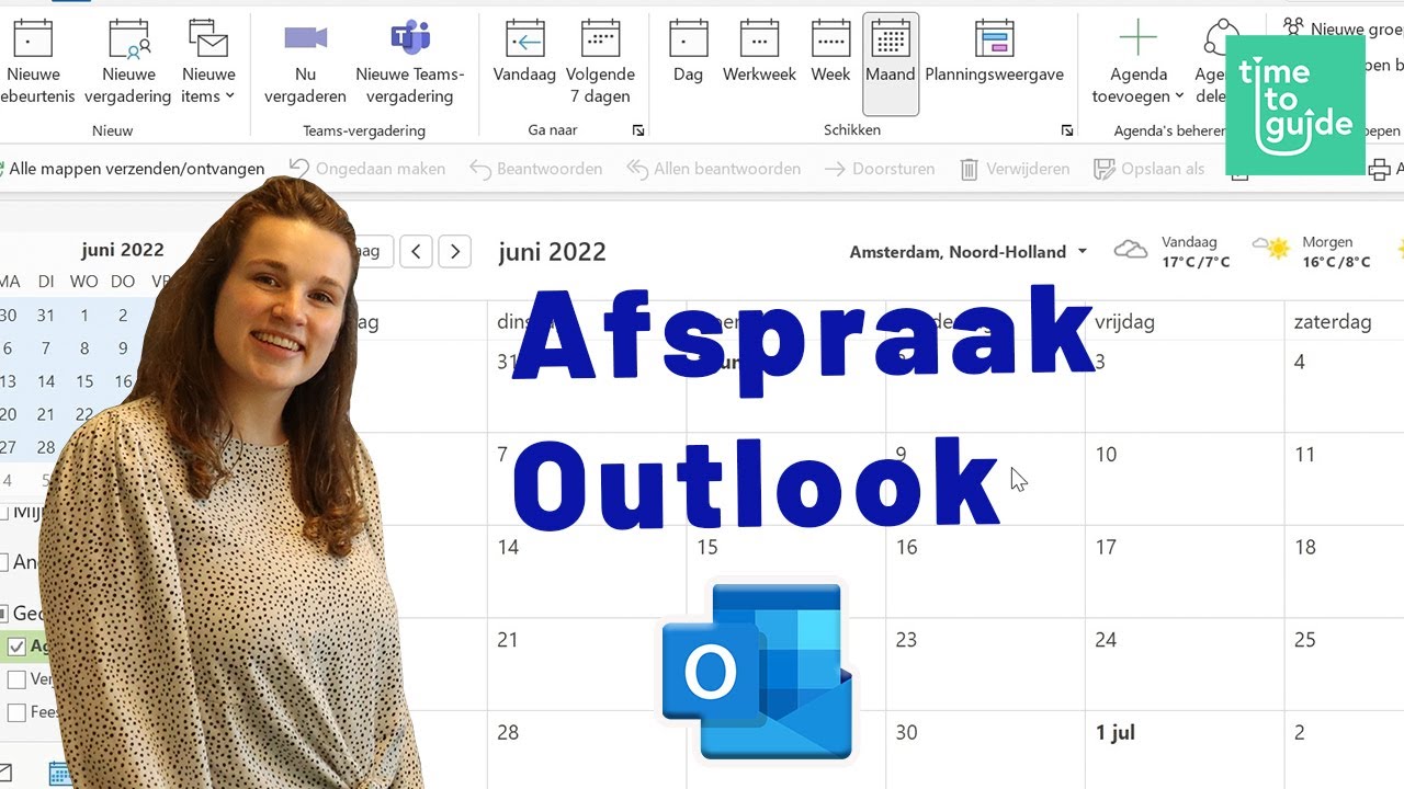Afspraak in Outlook maken + aanpassen en verwijderen