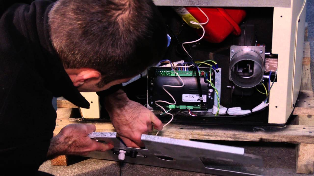 Solving a safety switch problem of a pellet stove with water jacket Eco Spar Auriga 23kW