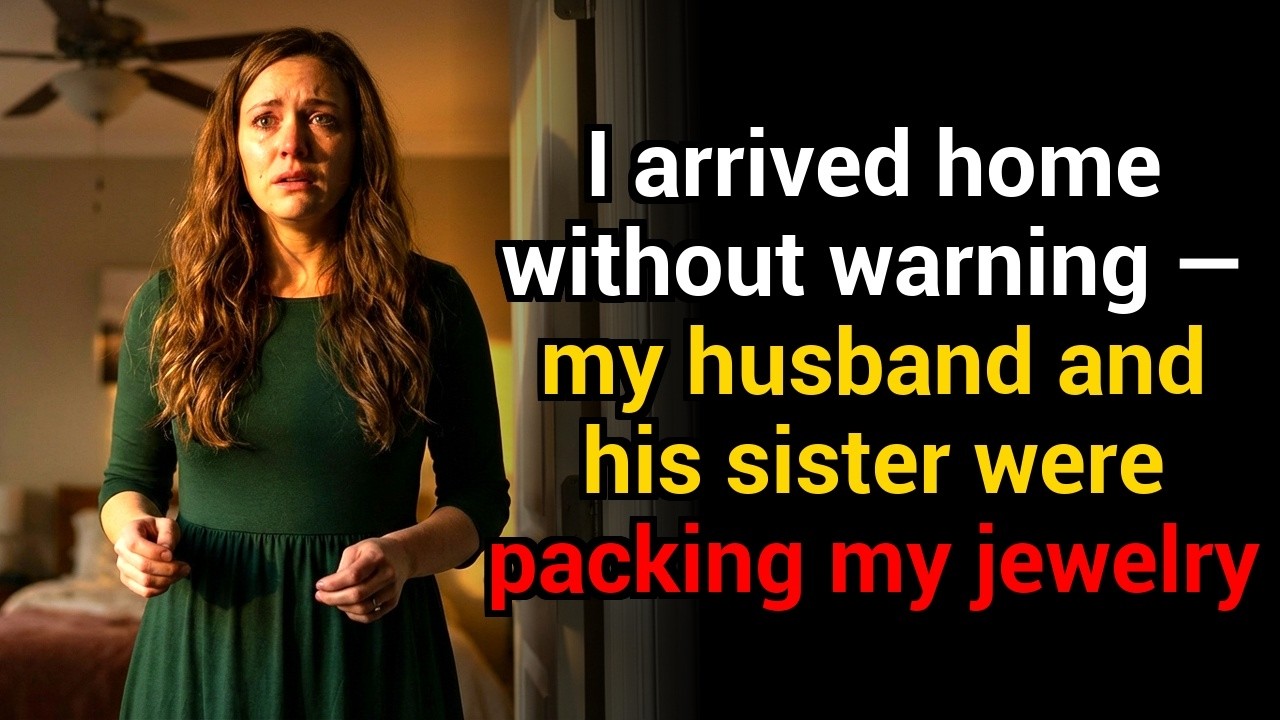 I arrived home without warning — my husband and his sister were packing my jewelry