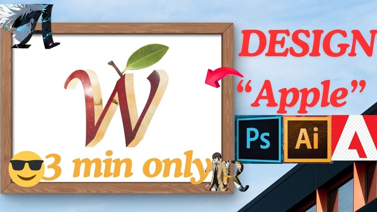 Design Apple W in 3 min | Beginner Adobe Photoshop Tip | 3D | Tutorial | Create Manipulation | Image