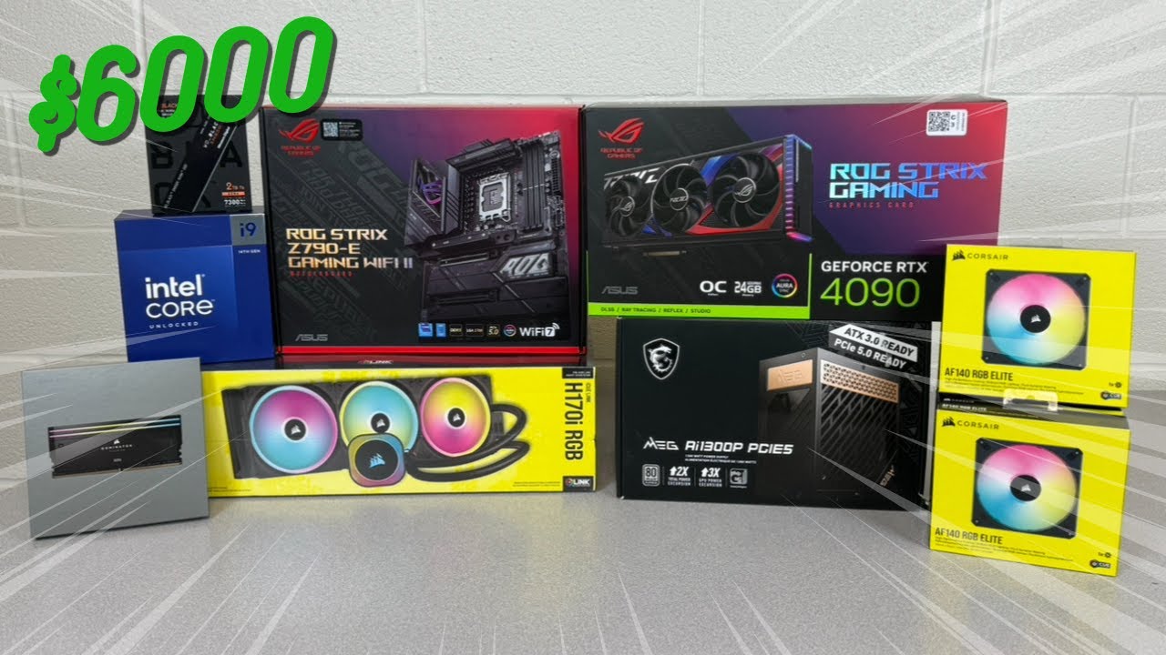 Building My First Ever OVERKILL Gaming PC - 4090 i9-14900k