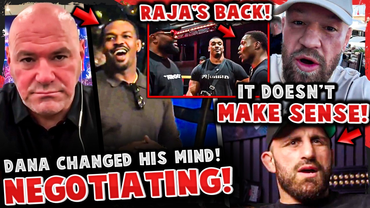 Jon Jones REVEALS NEGOTIATIONS w/ Dana White! RAJA RETURNS TO STREAM! Conor RESPONDS to Volk!