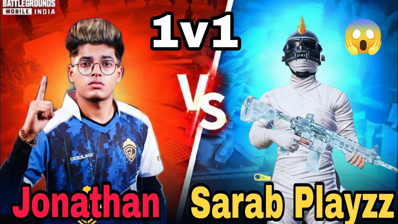 Jonathan vs Sarab Playzz 😳 | 1v1 Bgmi TDM #BGMI #JONATHAN #1v1 #HANDCAM