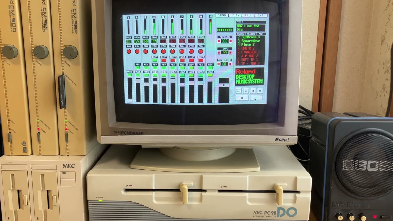 ミュージ郎Jr 　SCREEN MUSIC ライブラリー3　『007 Live And Die』　【PC-98 DTM MIDI】