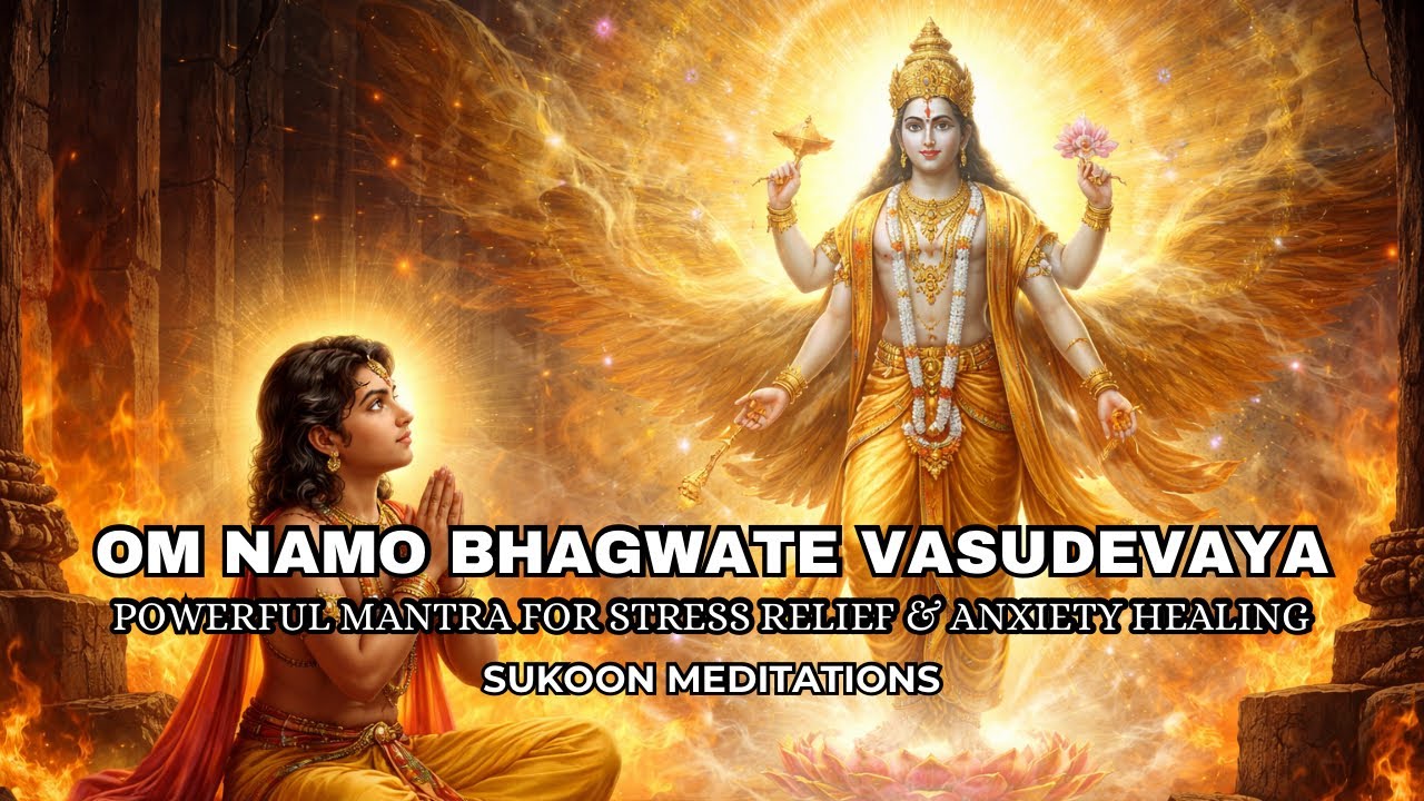 Om Namo Bhagwate Vasudevaya | Powerful Mantra for Stress Relief & Anxiety Healing | Deep Meditation