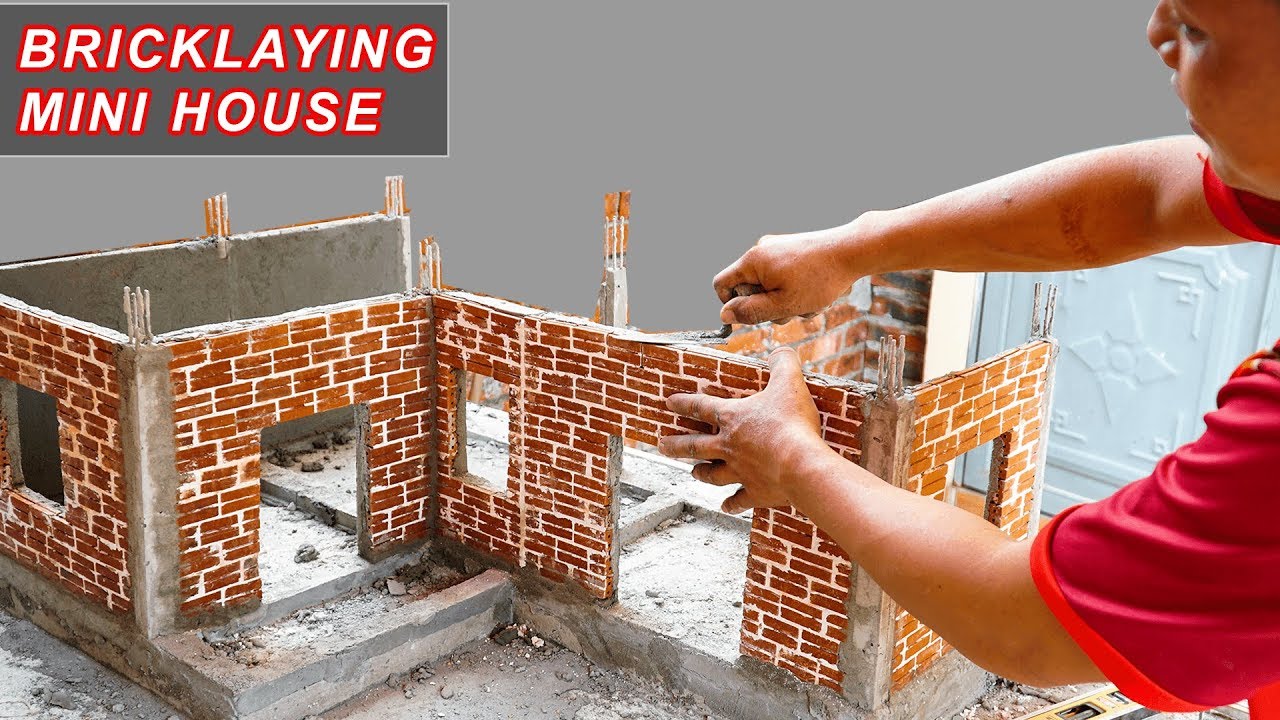 Bricklaying model -- Building Dream Mini House  | 1st floor -- part 2
