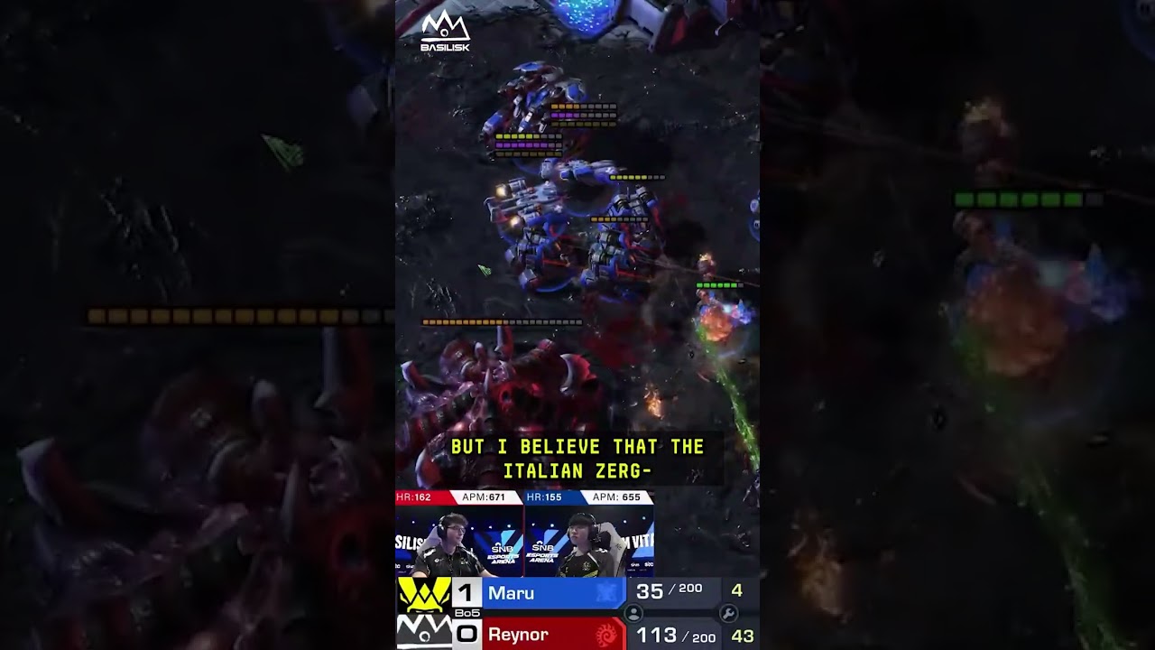 Reynor vs Maru in the EWC2025