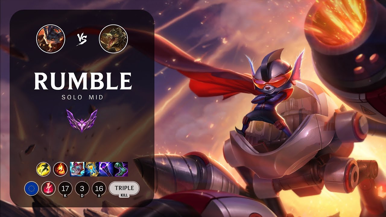 Rumble Mid vs Renekton - EUW Master Patch 14.8