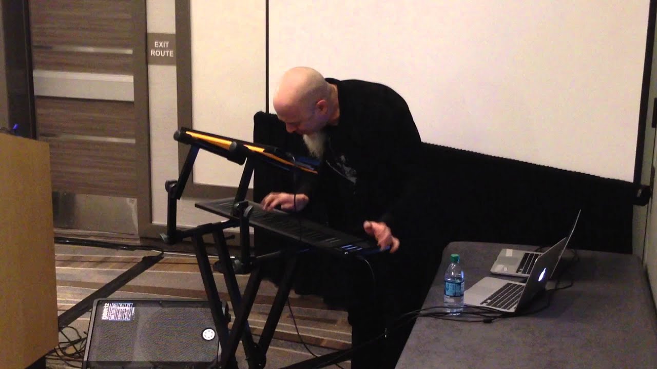 Jordan Rudess demoing Mult-iDimensional Polyphonic Expression on Roli keyboards