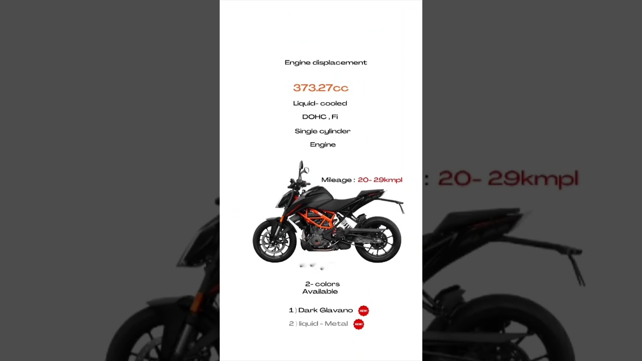 KTM DUKE 390 2022 detailed short. 