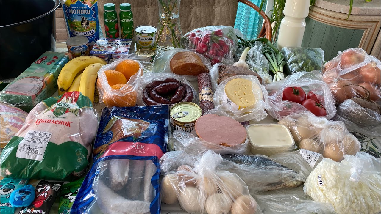 Покупки продуктов с рынка, Магнита,Магнит Косметик и обычного магазина🛍️
