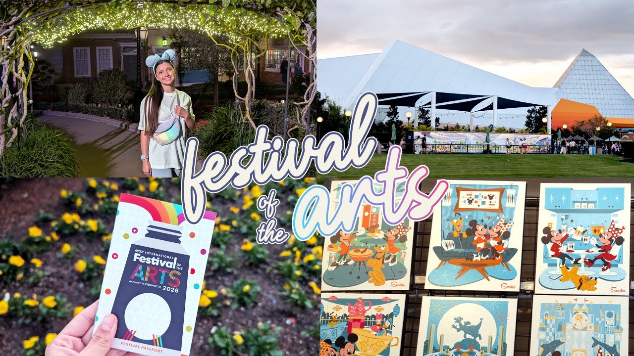 Epcot festival of the Arts vlog!🎨🖼️💜 come along for my first walk around festival of the arts 2026!🥰