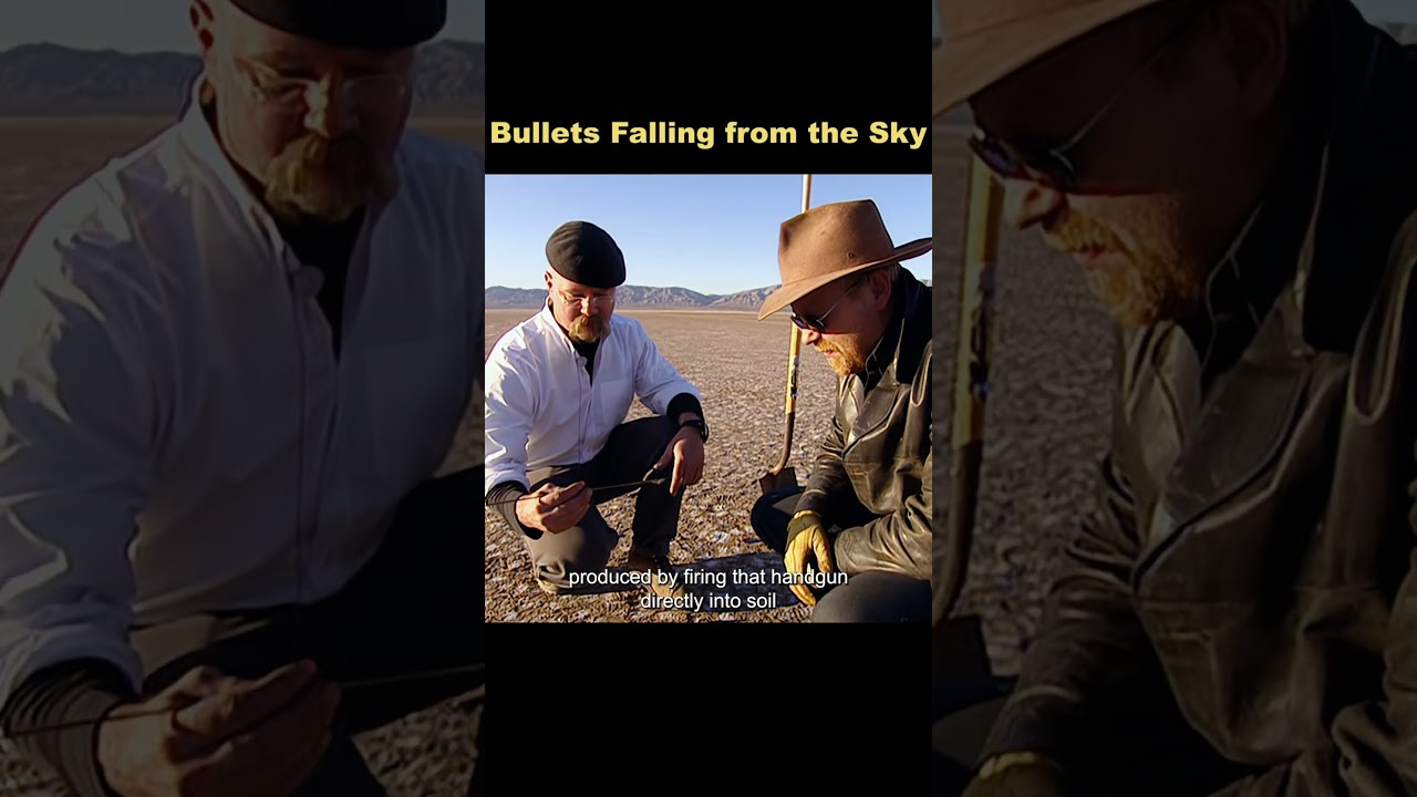 What happens when a bullet fired into the sky falls back down?