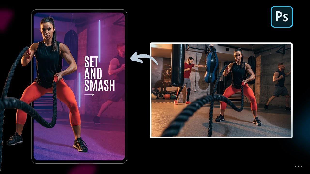 Designing an awesome fitness poster in Photoshop