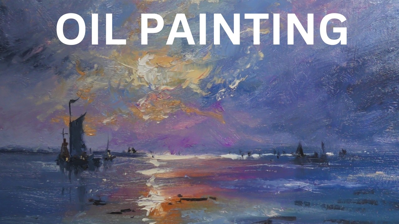 A Ship in the Storm - Exploring Light and brushwork with a Fan Brush
