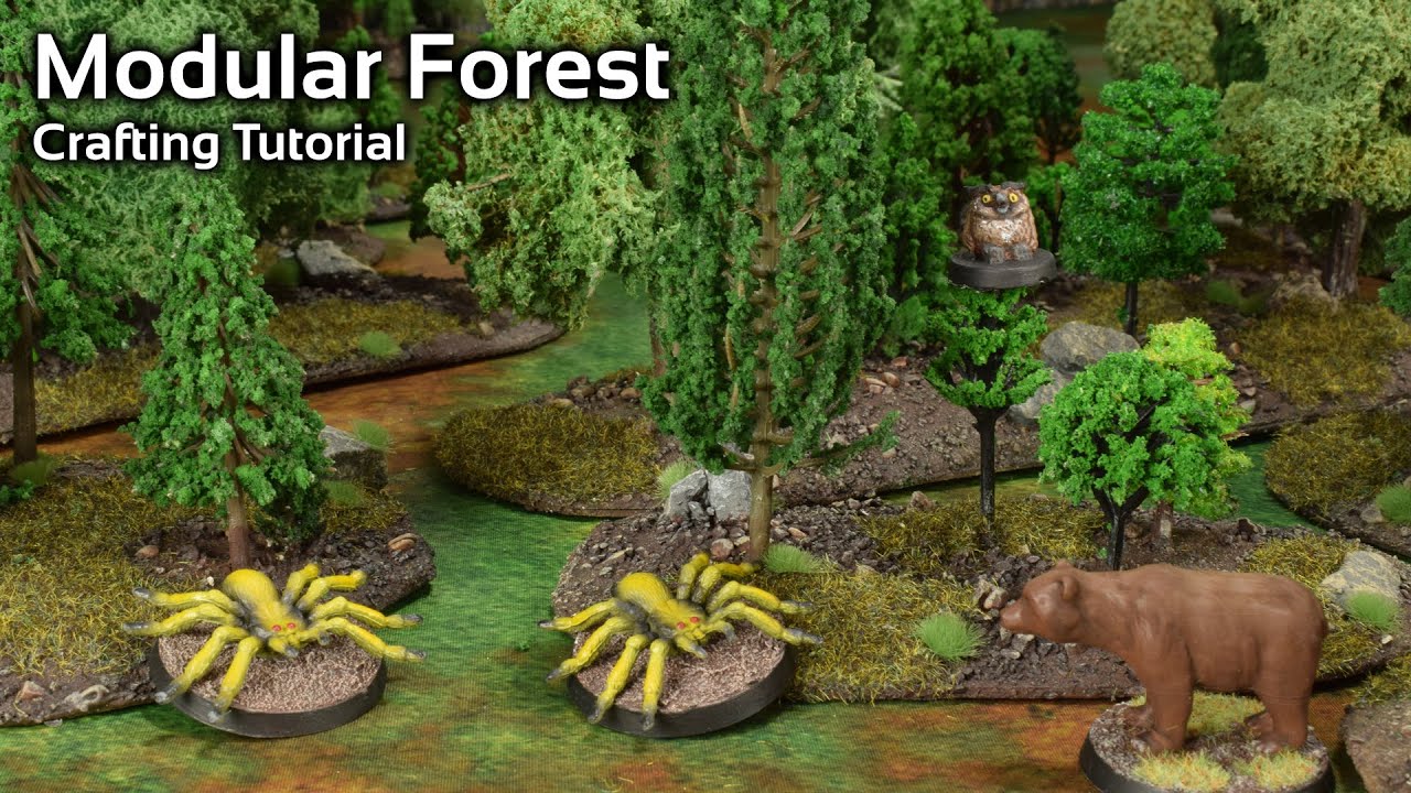 Simple Forest Terrain for #warhammer #dungonsanddragons etc.