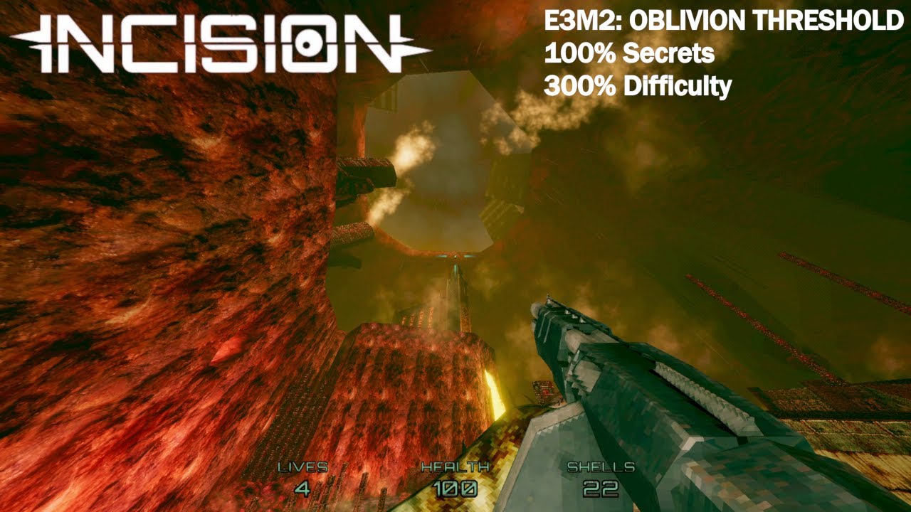 Incision - E3M2: Oblivion Threshold (300% Difficulty, 100% Secrets)