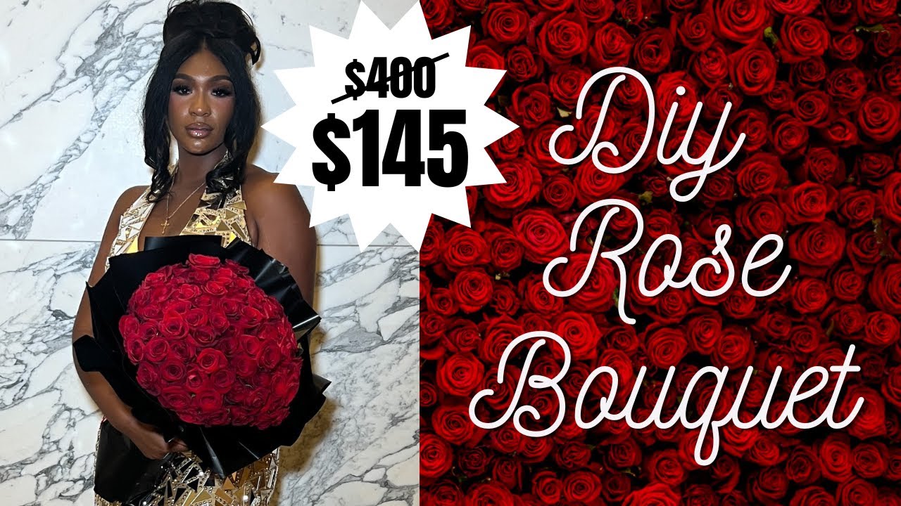 HOW TO MAKE A 100 ROSE BOUQUET (EXTREMELY EASY) ⎮Cierra Leone