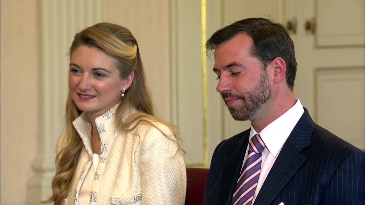 Le mariage civil de Guillaume et Stéphanie - couple grand-ducal héritier du Luxembourg