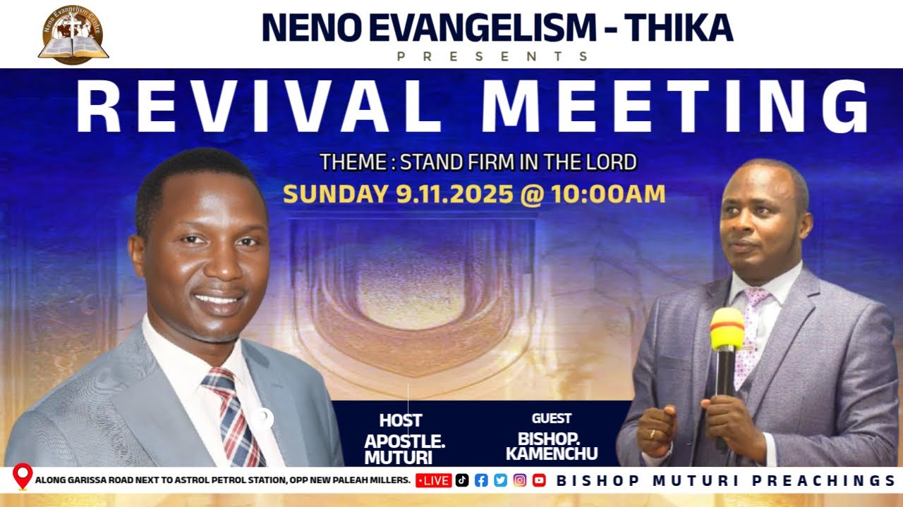 SUNDAY MAIN SERVICE//APOSTLE MUTURI// 09.11.2025