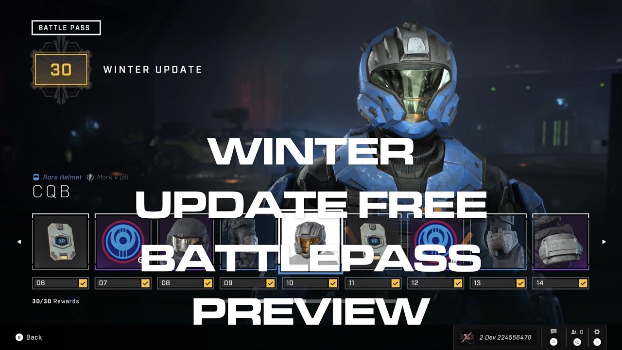 Winter update free full battlepass Preview! - Halo infinite