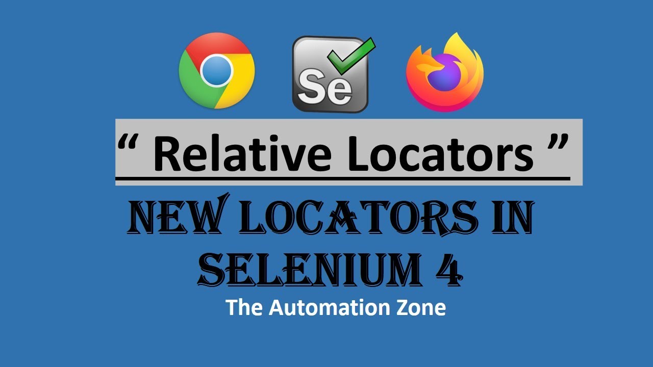 Relative Locators Selenium 4