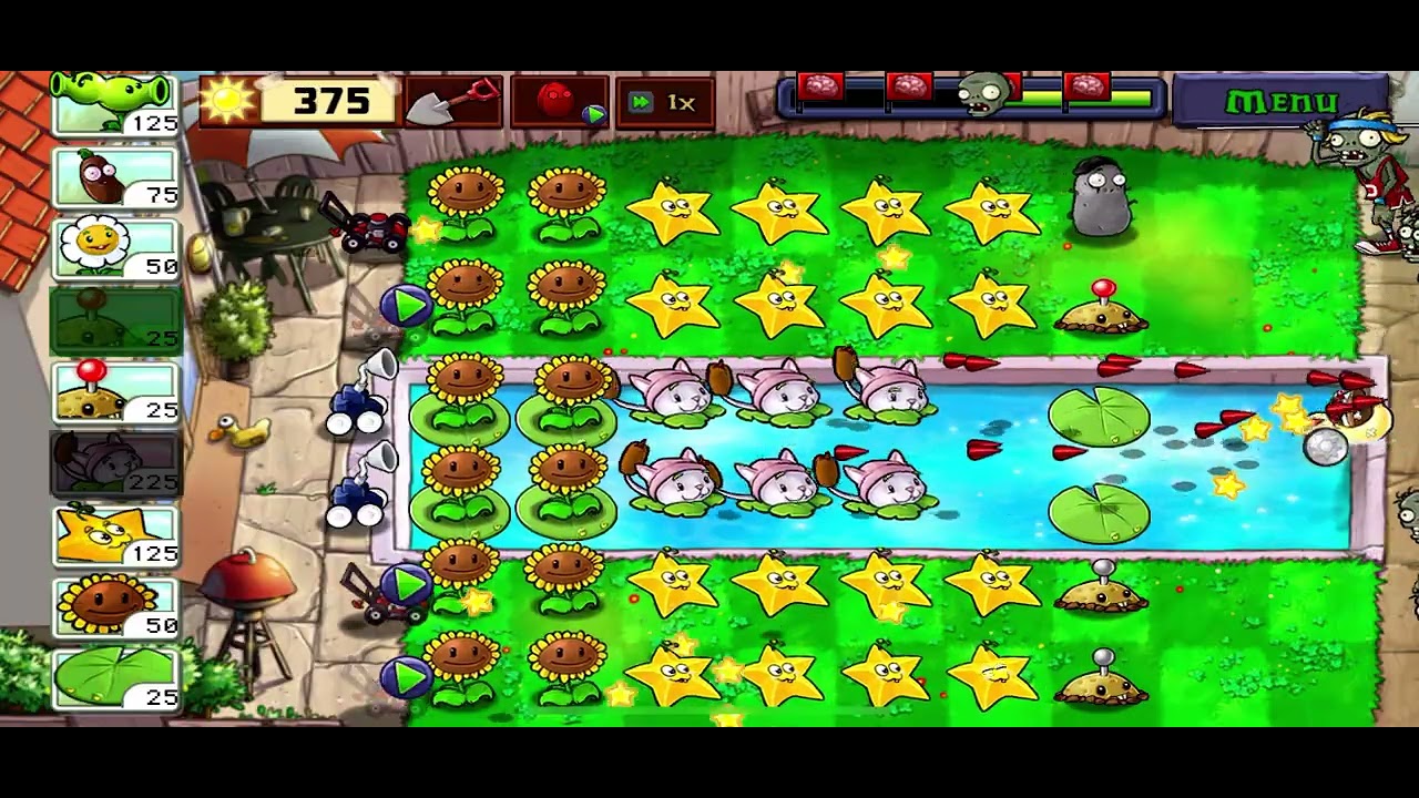 Plant vs zombies level 9