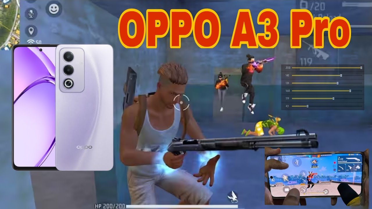 Oppo A3 Pro Free Fire Gameplay And Handcam Sensitivity Setting Full Detail Video