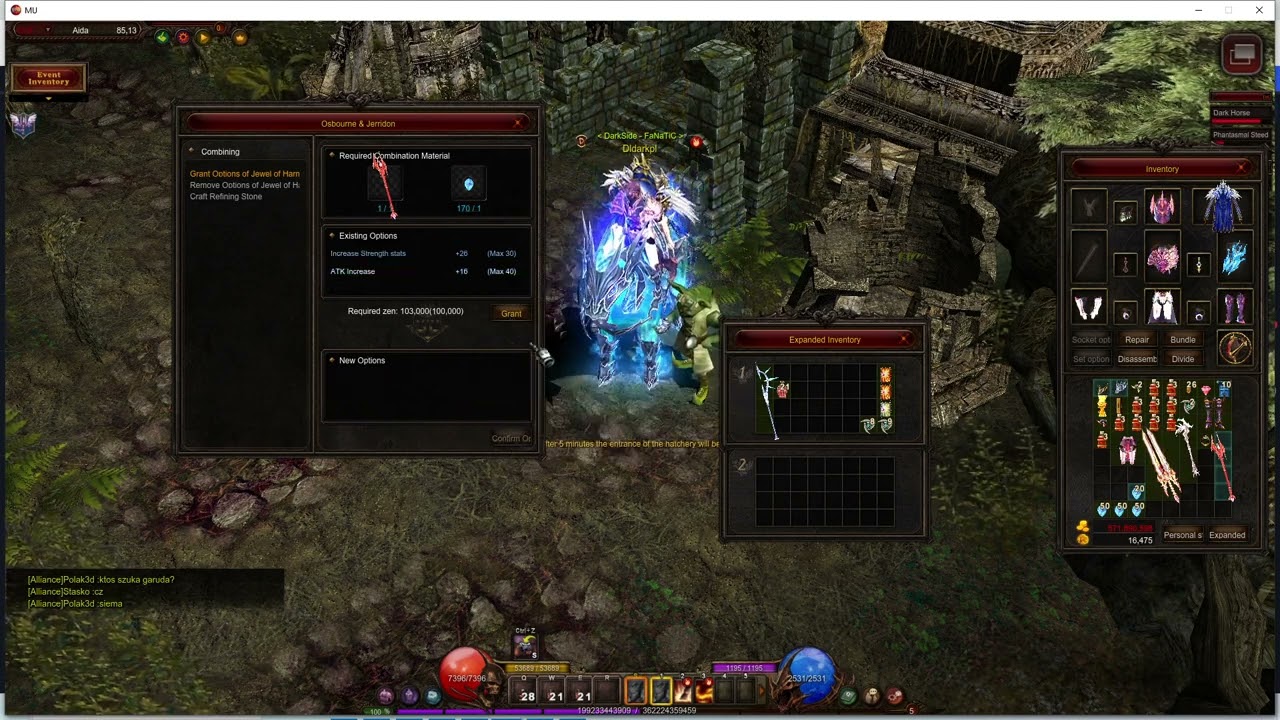 Jewel of Harmony - Upgrade - Przykład 200+ Jewel of Harmony